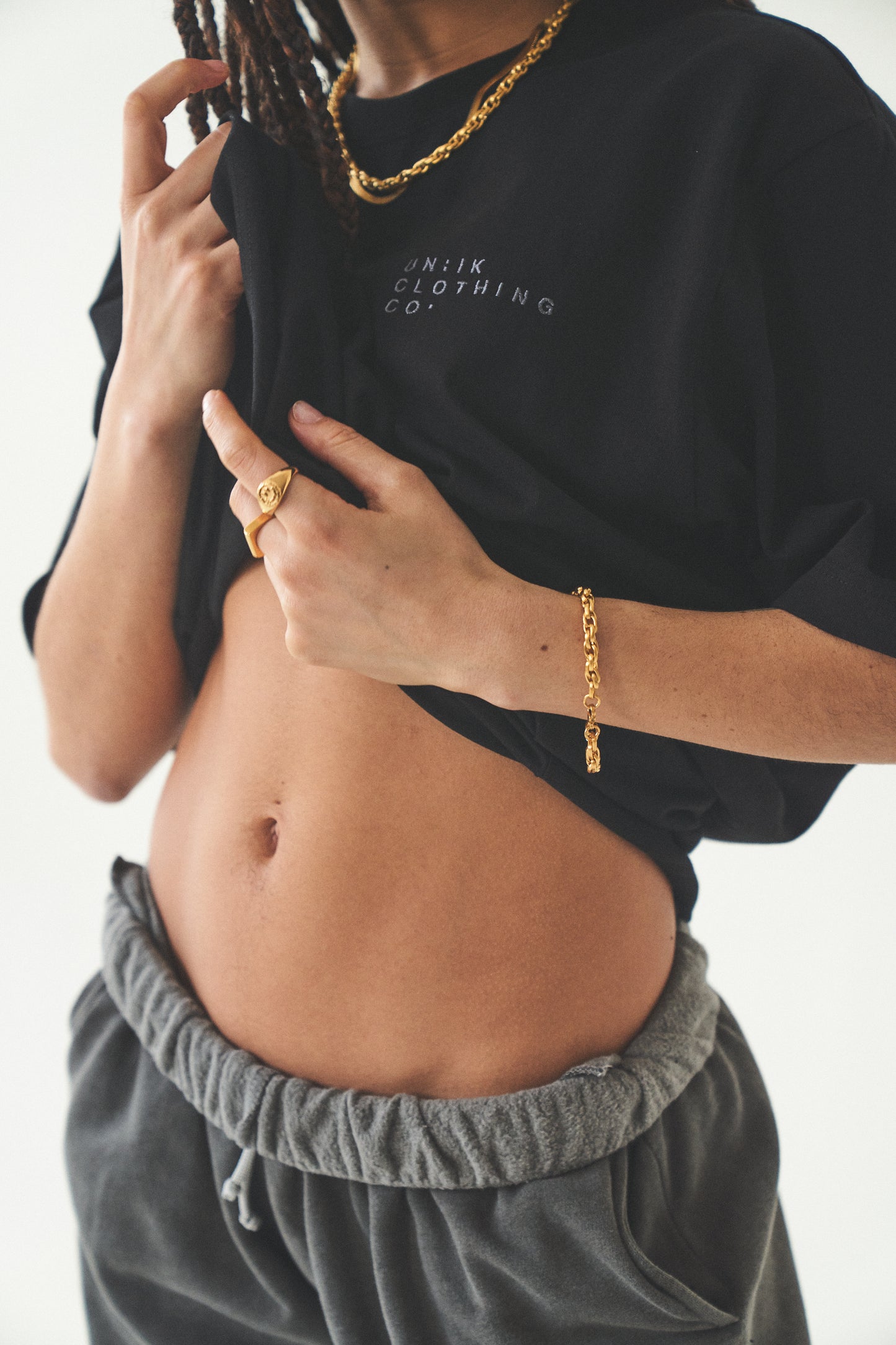 Thick Rope Bracelet - Gold