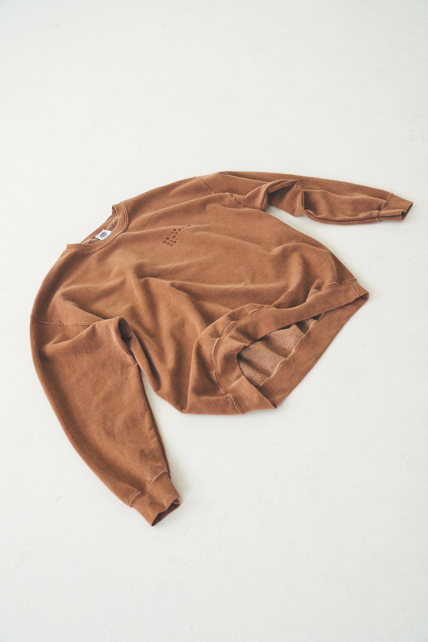 Essentials 'Sets' Vintage Washed Sweater - Caramel