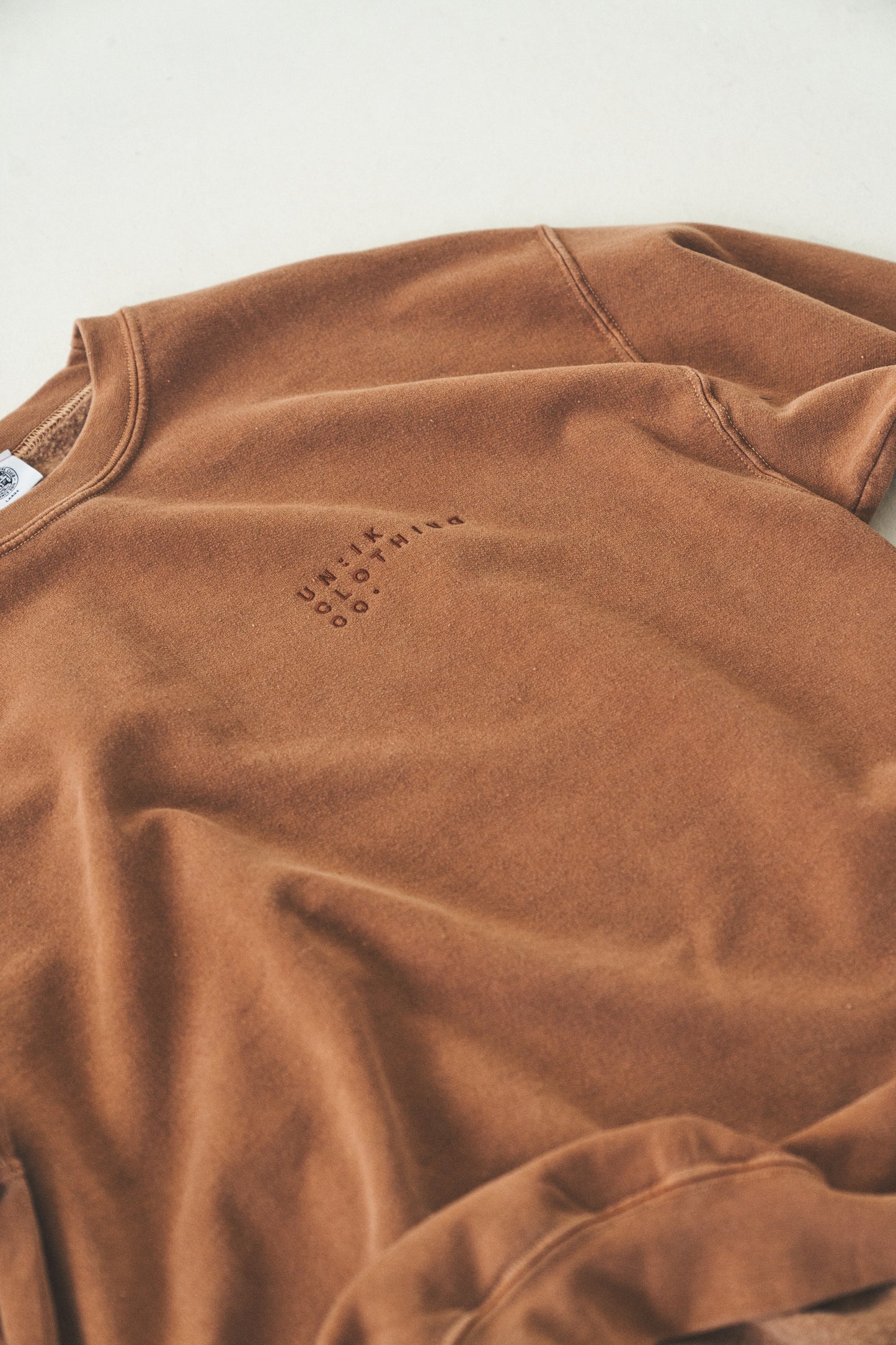 Essentials 'Sets' Vintage Washed Sweater - Caramel