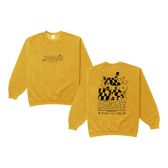 Other Side Store 'House Tunes' Sweater - Vintage Washed Yellow