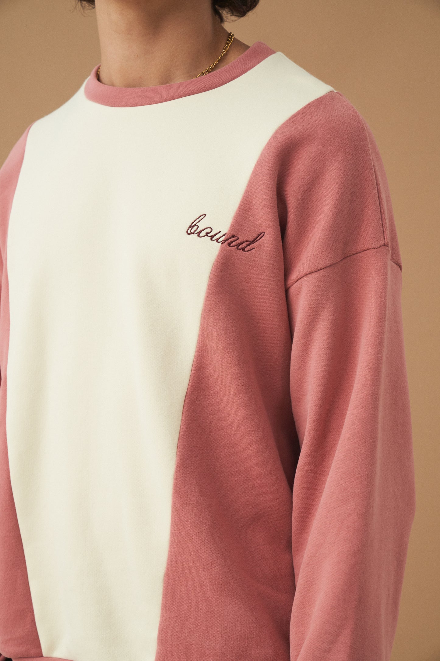 bound 'Berry Crème' Panel Sweater