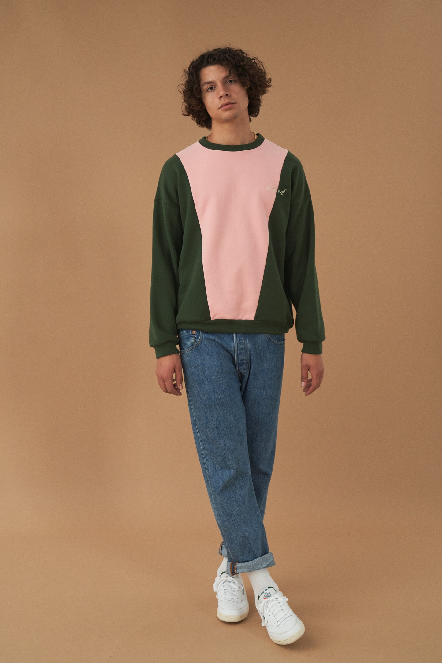 bound 'Forest Rose' Panel Sweater