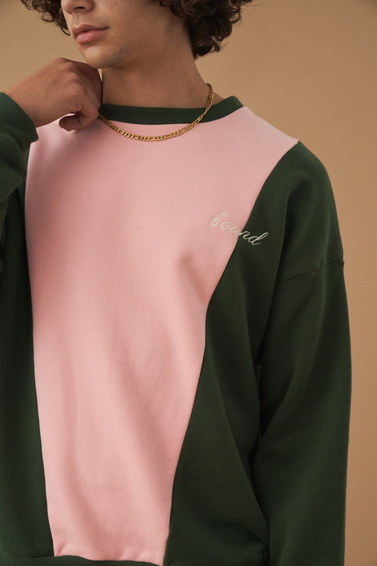 bound 'Forest Rose' Panel Sweater