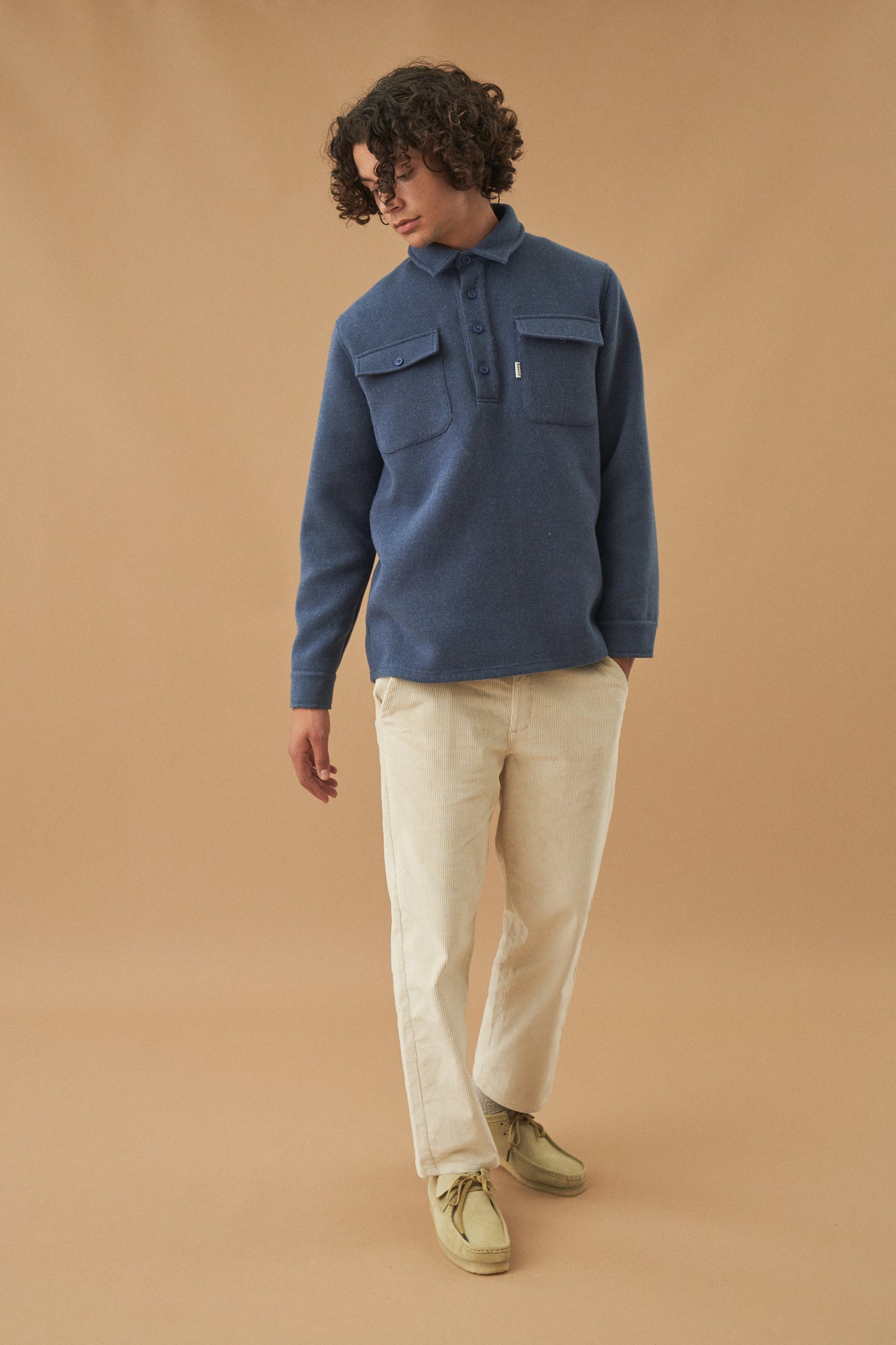 bound 'Marine' Textured Heavy Overshirt