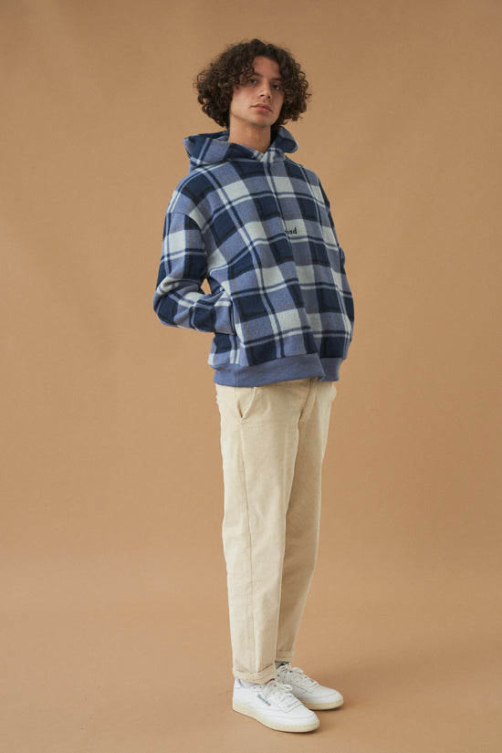 bound 'Jubilee' Check Fleece Hoodie