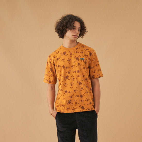 bound 'Sunflower' Heavy Jacquard Knit Tee