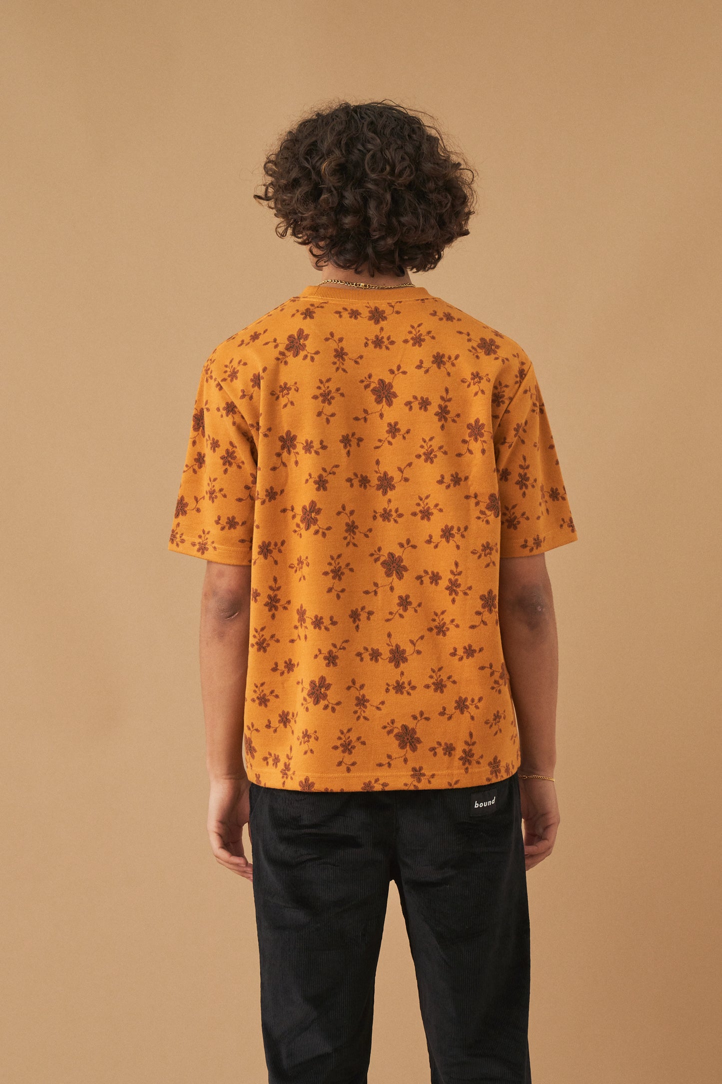 bound 'Sunflower' Heavy Jacquard Knit Tee