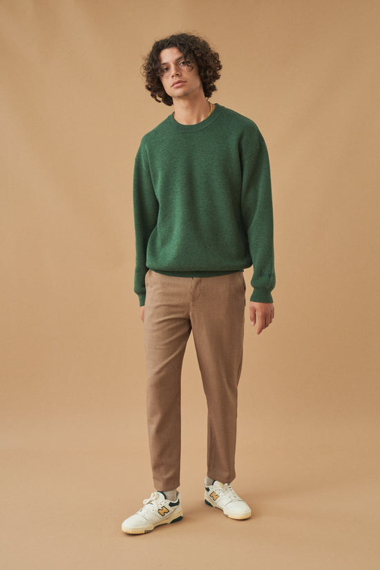 bound 'Ogden' Marl Knit - Forest