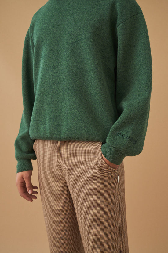bound 'Ogden' Marl Knit - Forest