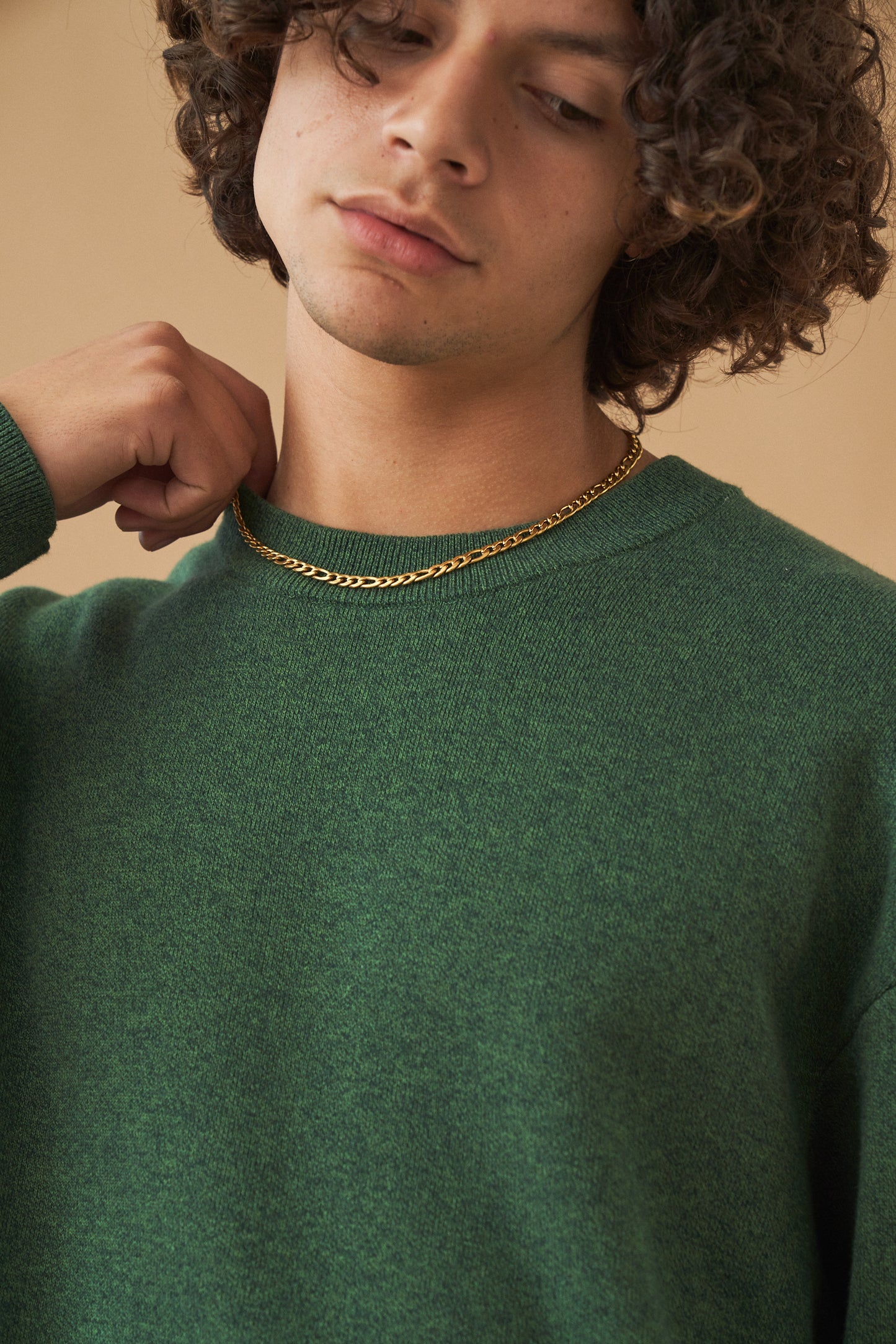 bound 'Ogden' Marl Knit - Forest