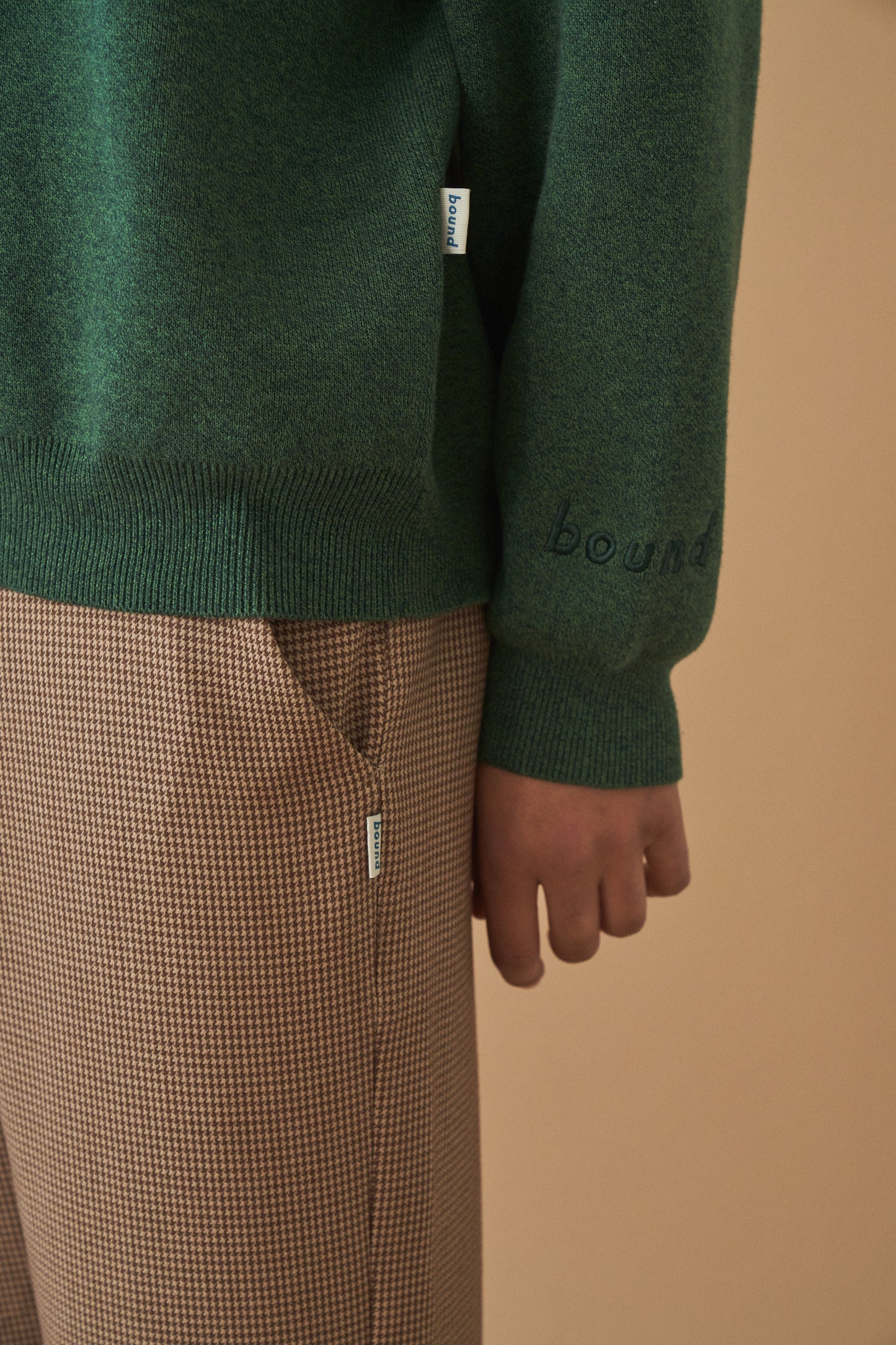 bound 'Ogden' Marl Knit - Forest