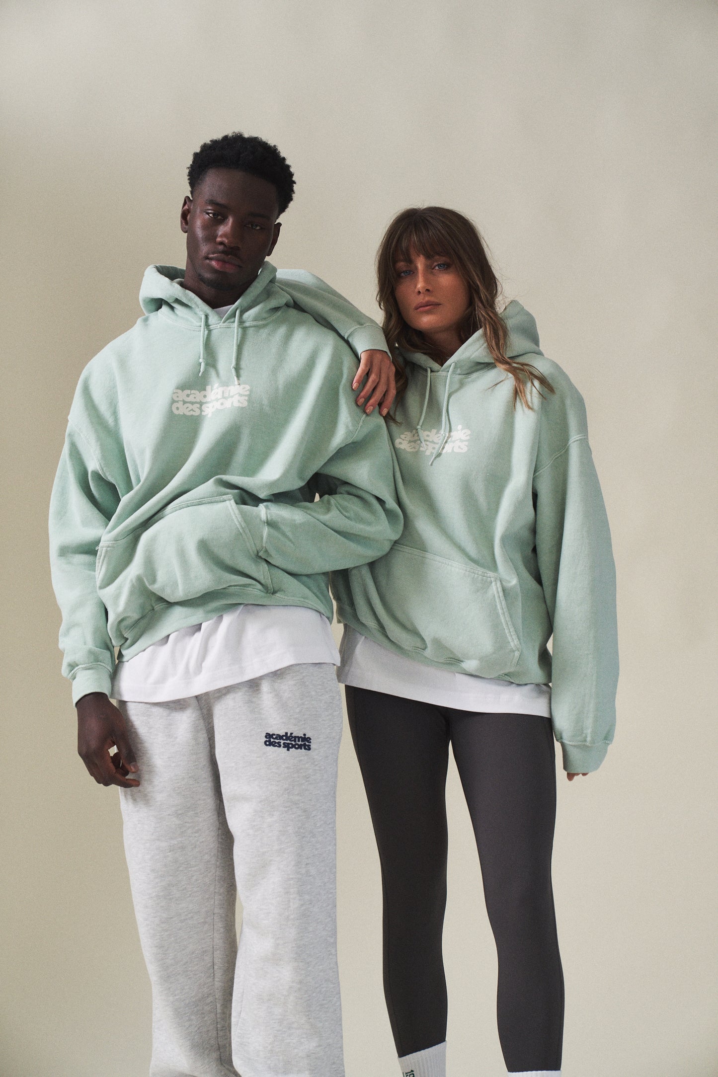 Vice 84 'Académie des Sports' Vintage Washed Hoodie - Mint