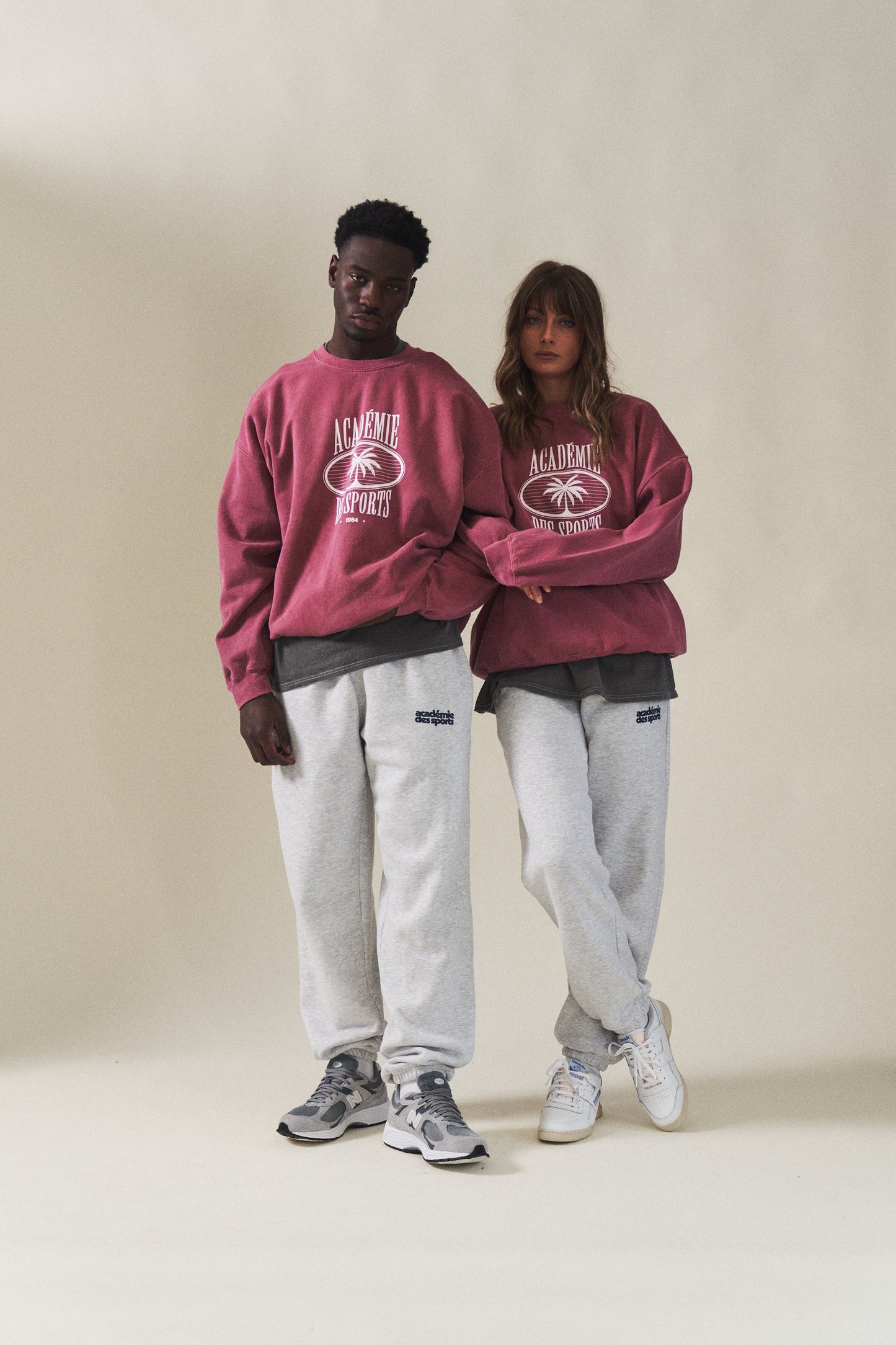 Vice 84 'Palms' Vintage Washed Sweater - Cranberry