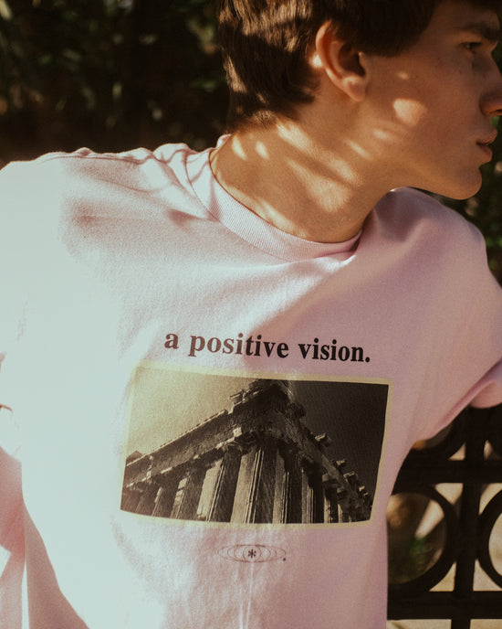 Colour Collective 'Positive Vision' Tee - Light Pink