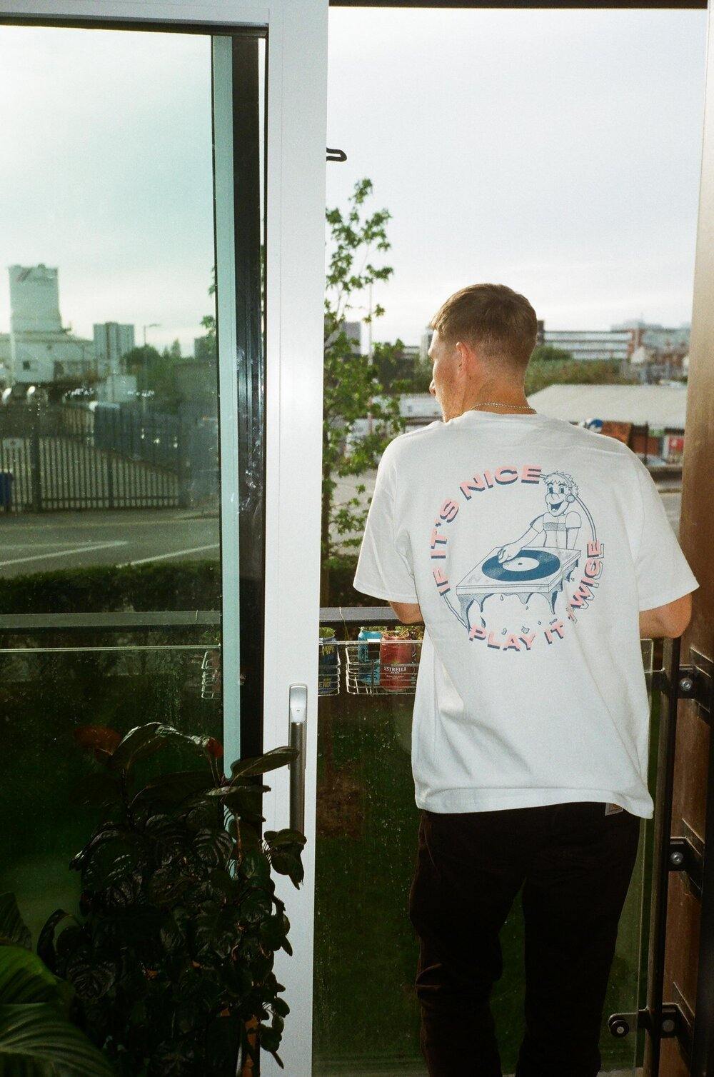 DISCO ONLY 'Play it Twice' Tee - White - UN:IK Clothing