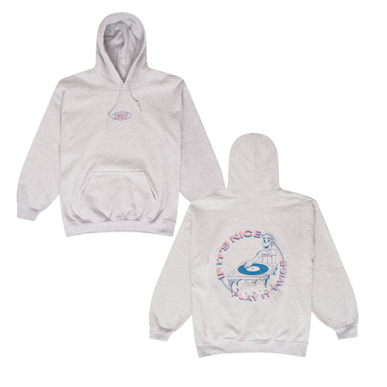 DISCO ONLY 'Play It Twice V1' Hoodie Ash Grey – UN:IK Clothing