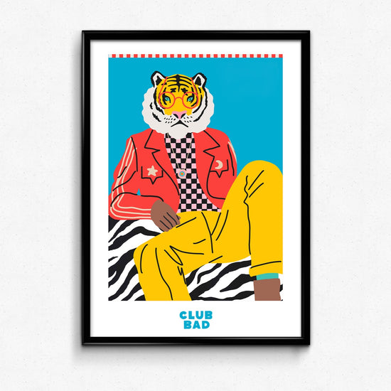 Melé x Club Bad 'Party Tiger' Print