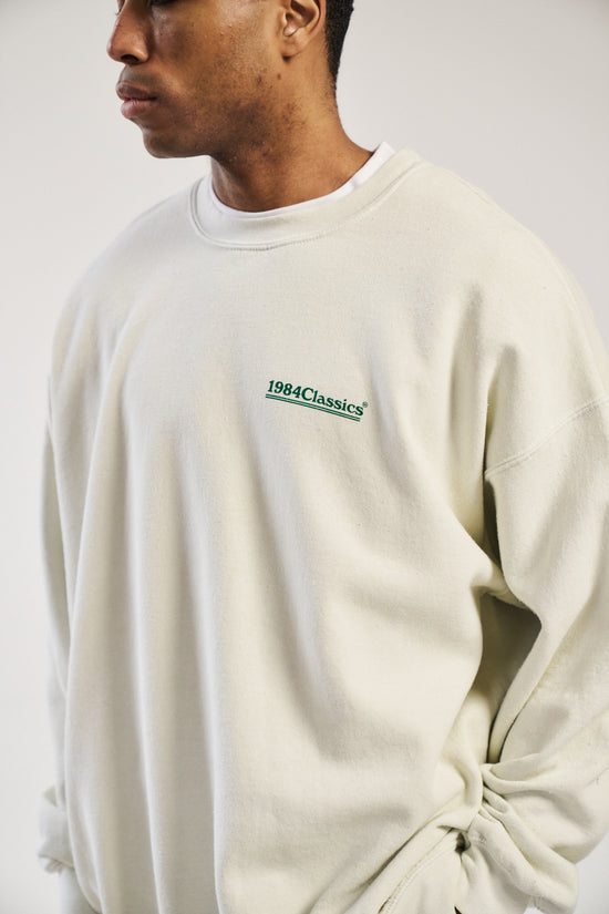Vice 84 'Classics' Vintage Washed Sweater - Cream