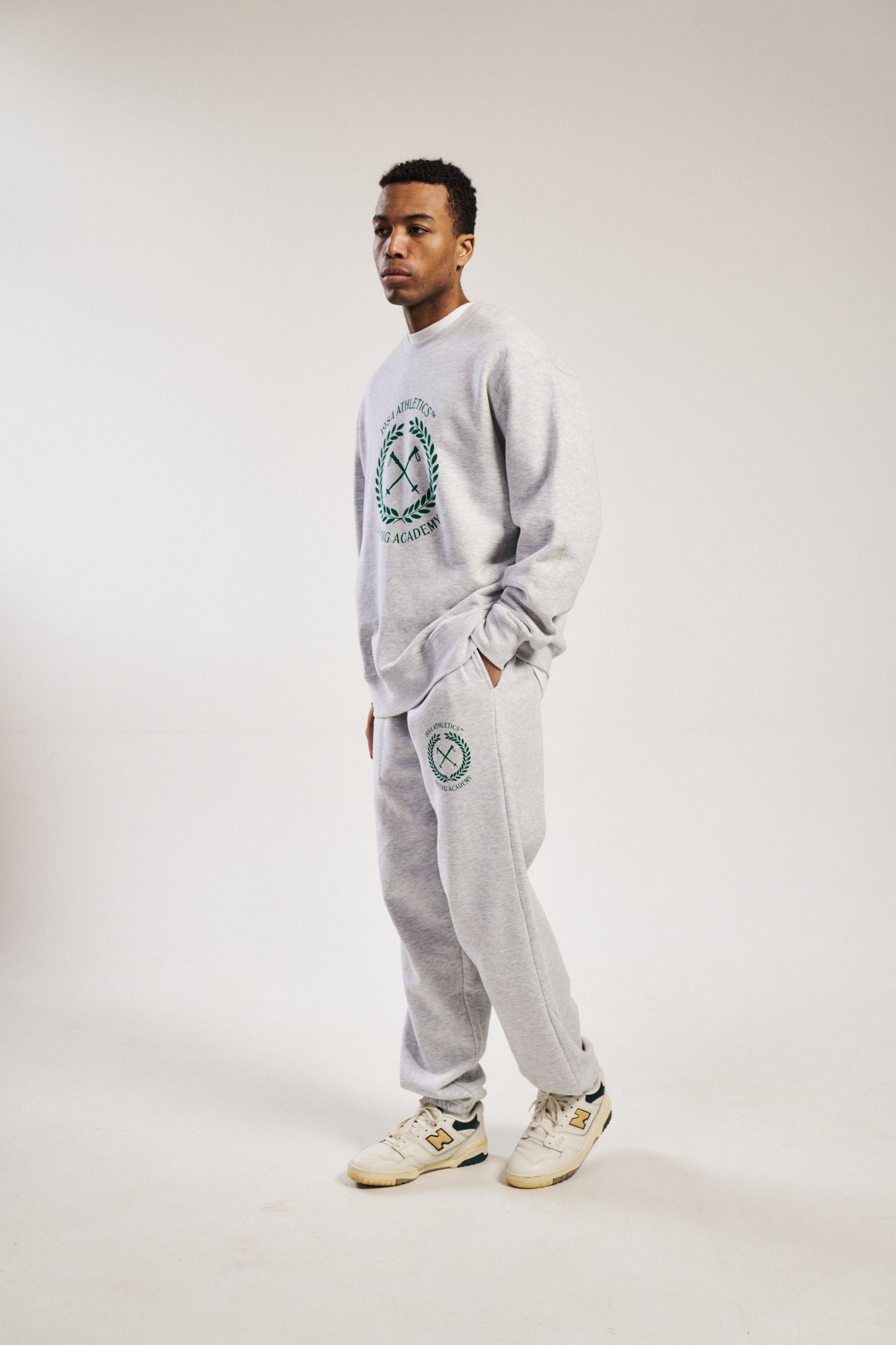 Vice 84 'Ski Academy' Joggers - Ash Grey