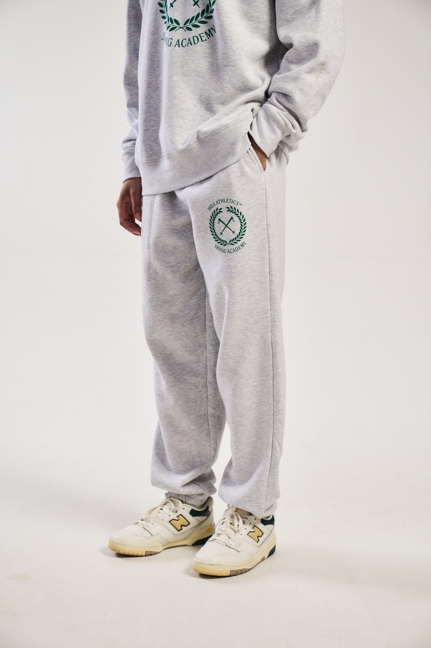 Vice 84 'Ski Academy' Joggers - Ash Grey