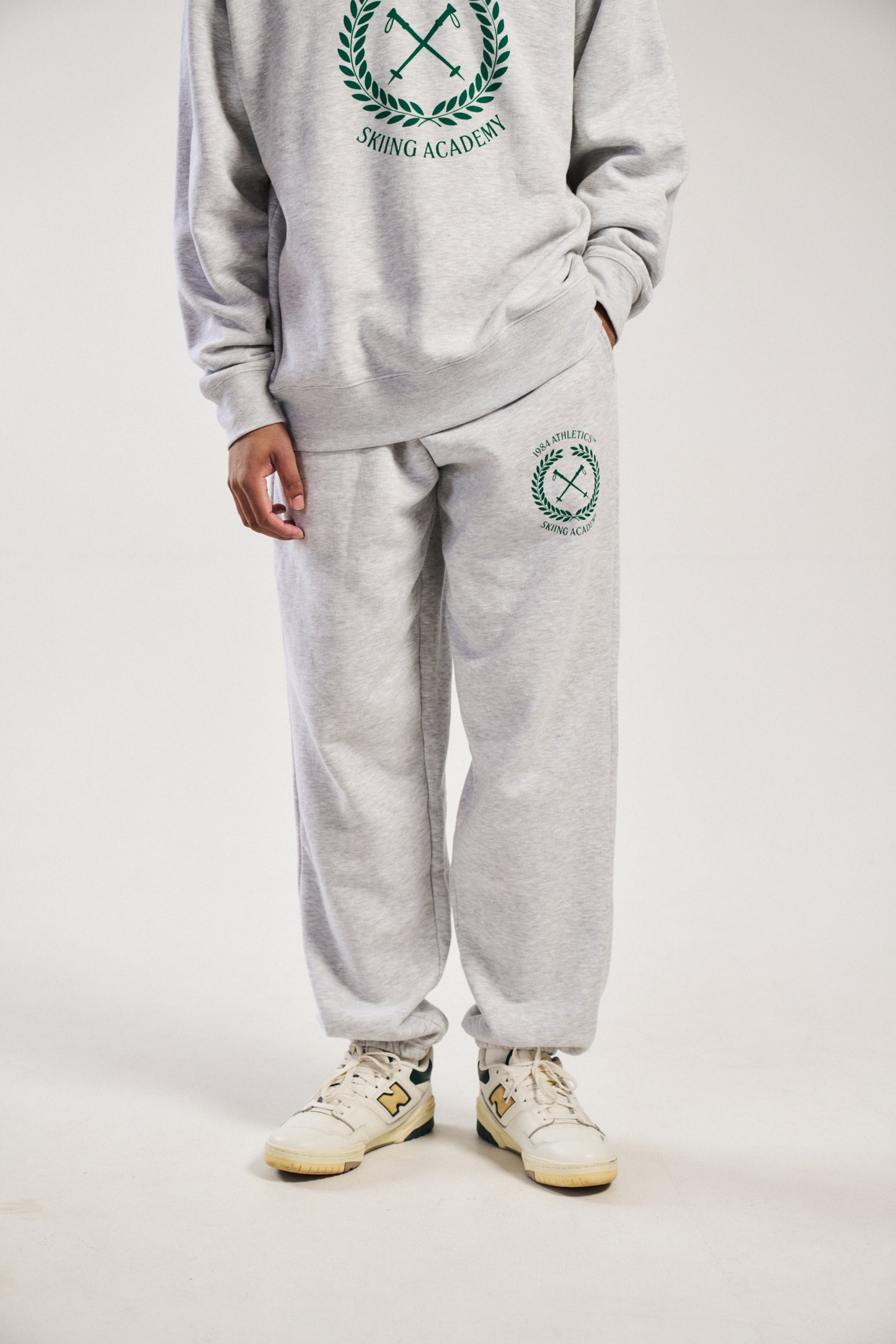 Vice 84 'Ski Academy' Joggers - Ash Grey