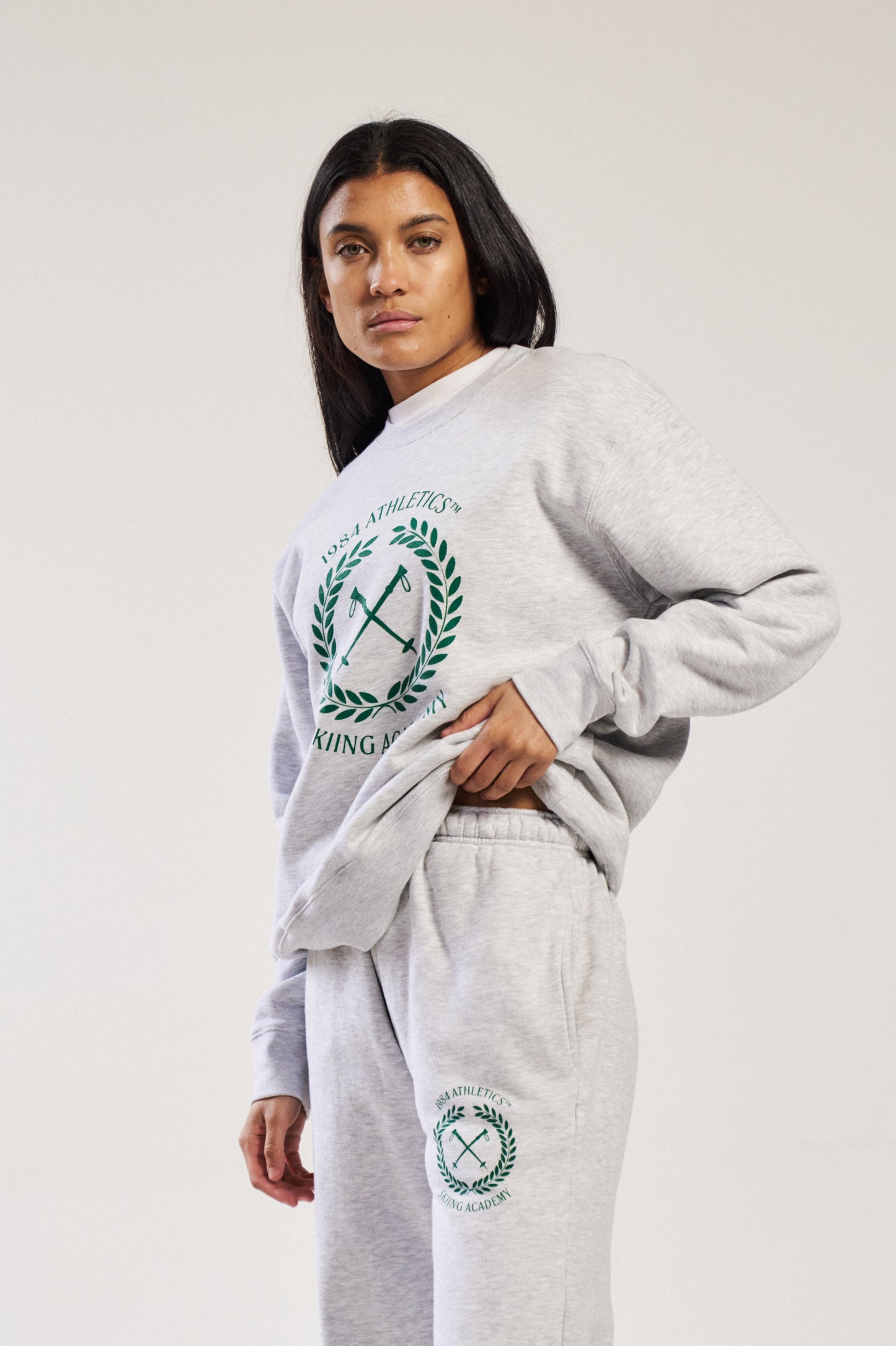 Vice 84 'Ski Academy' Joggers - Ash Grey