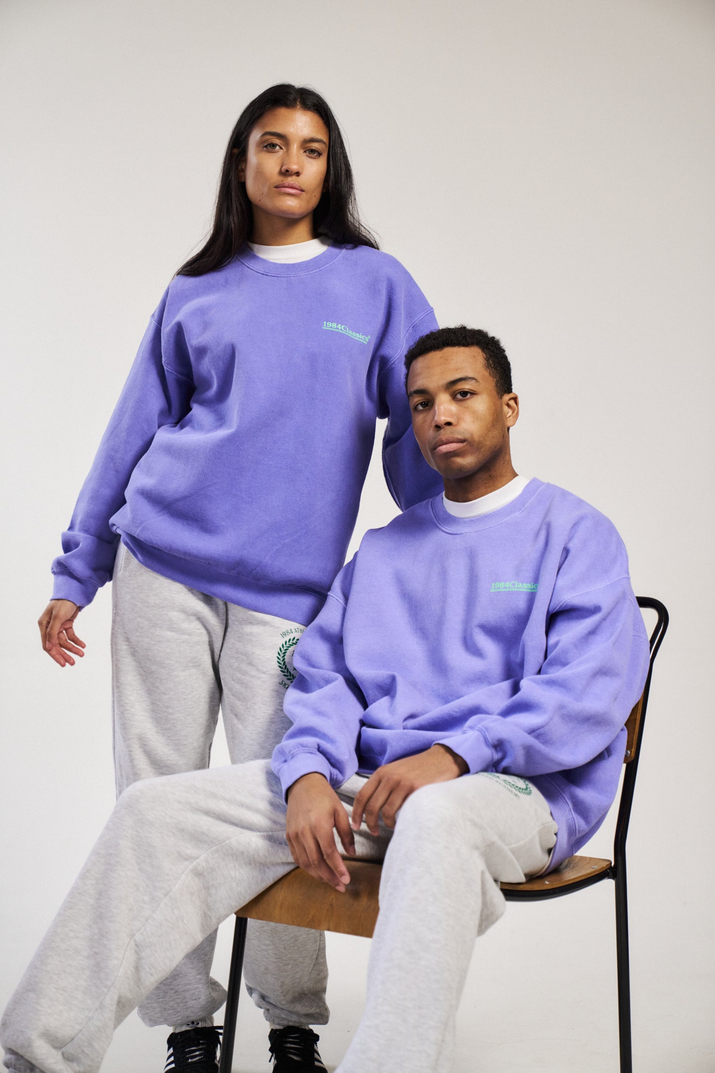 Vice 84 'Classics' Vintage Washed Sweater - Orchid