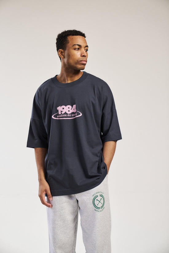 Vice 84 '1984' Oversized Tee - Ink Grey