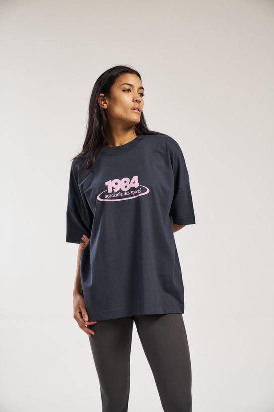 Vice 84 '1984' Oversized Tee - Ink Grey