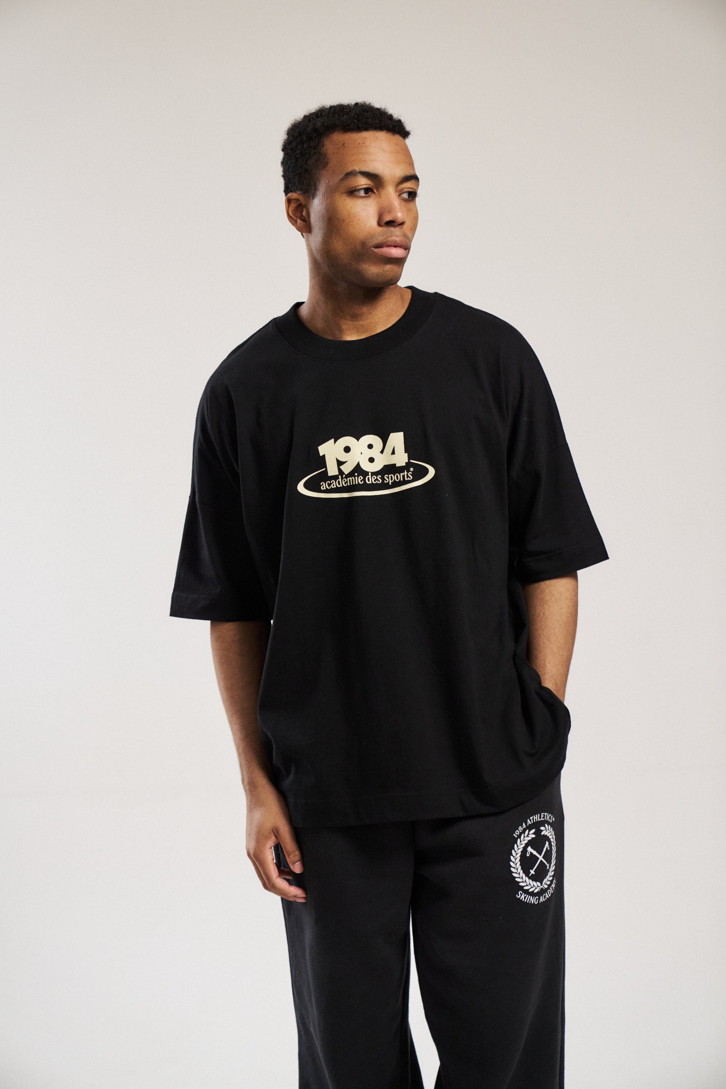 Load image into Gallery viewer, Vice 84 &amp;#39;1984&amp;#39; Oversized Tee - Black
