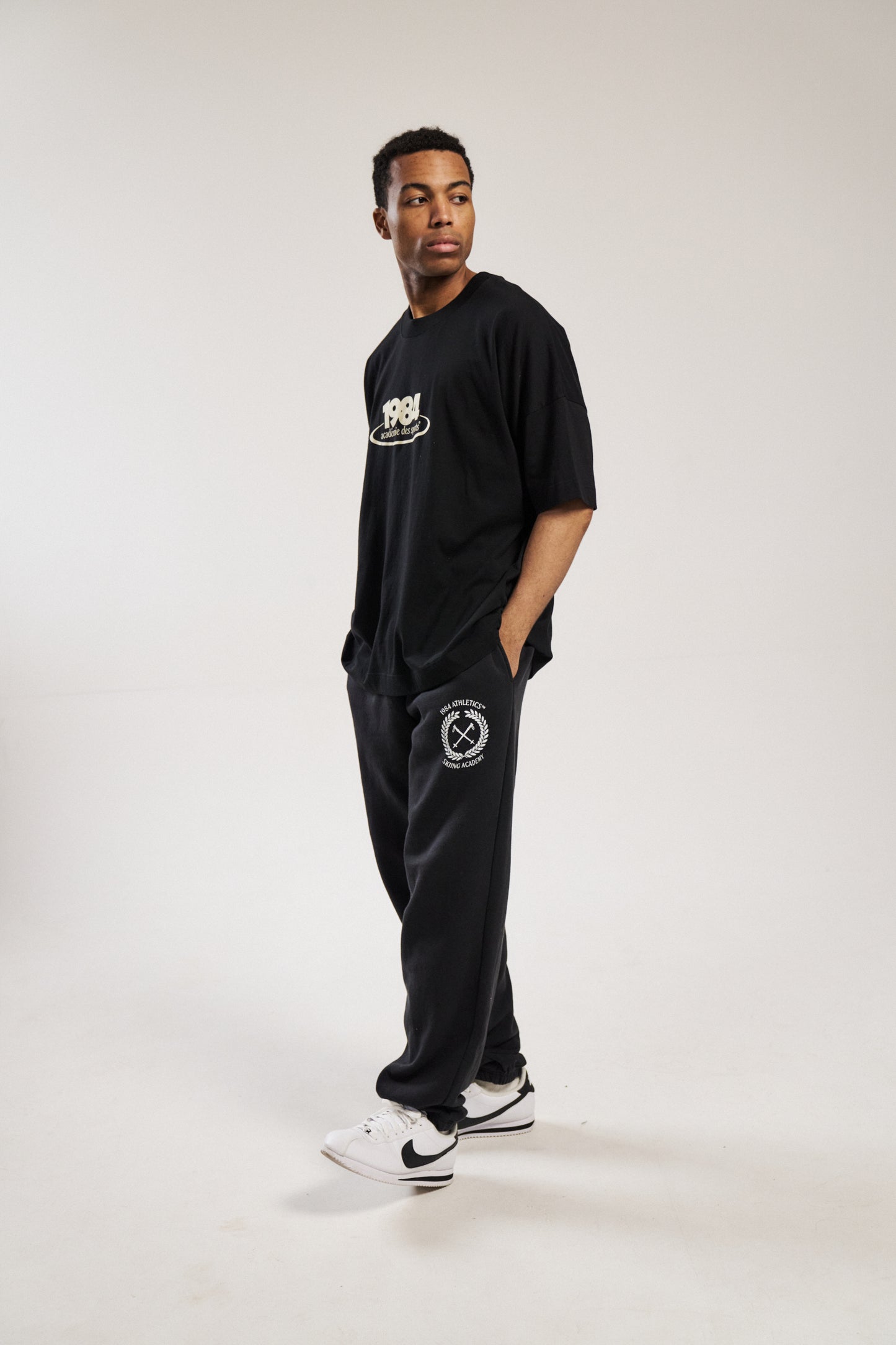 Vice 84 'Ski Academy' Joggers - Black