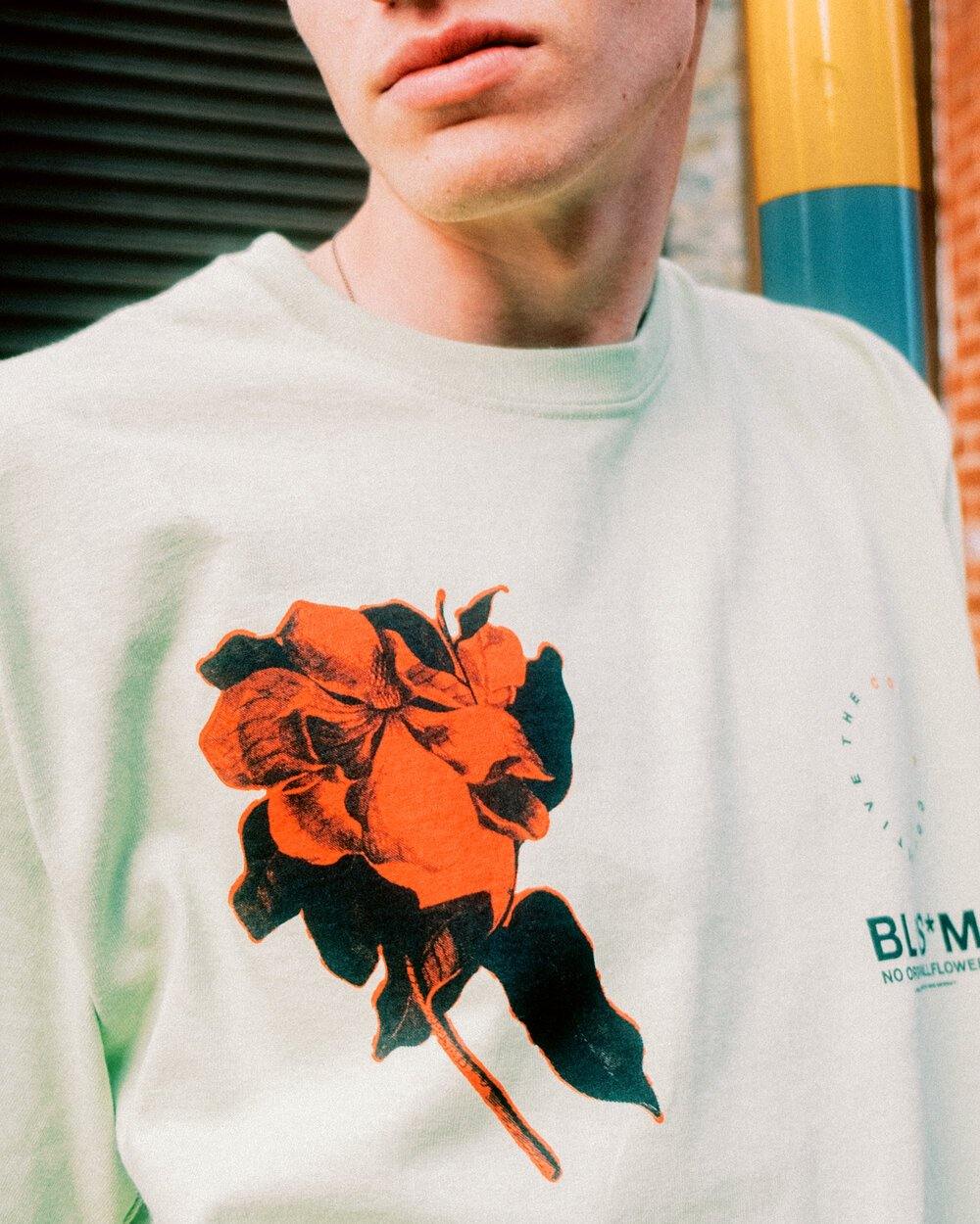 Colour Collective 'Blossom Wallflower' Tee - Pistachio - UN:IK Clothing