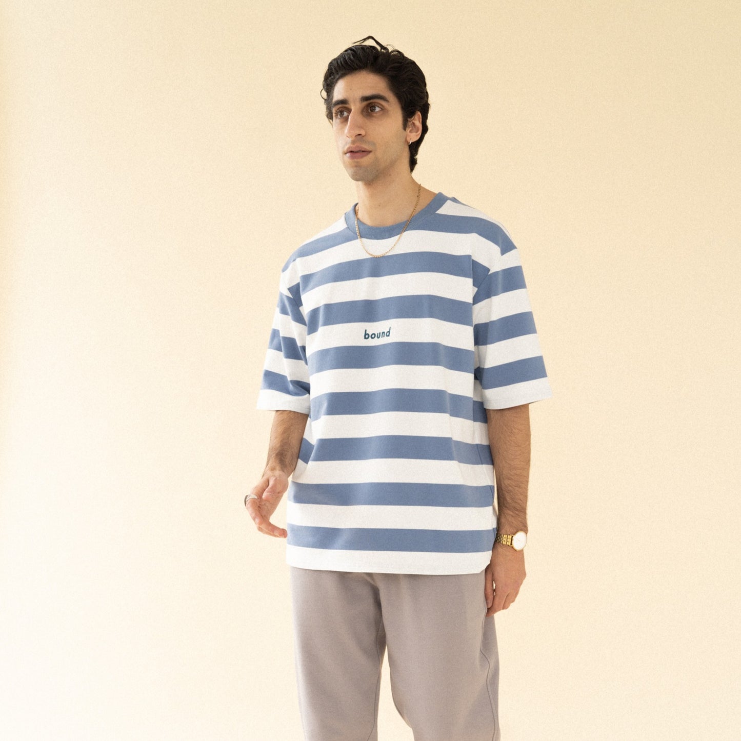 bound 'Arctic' Stripe Tee