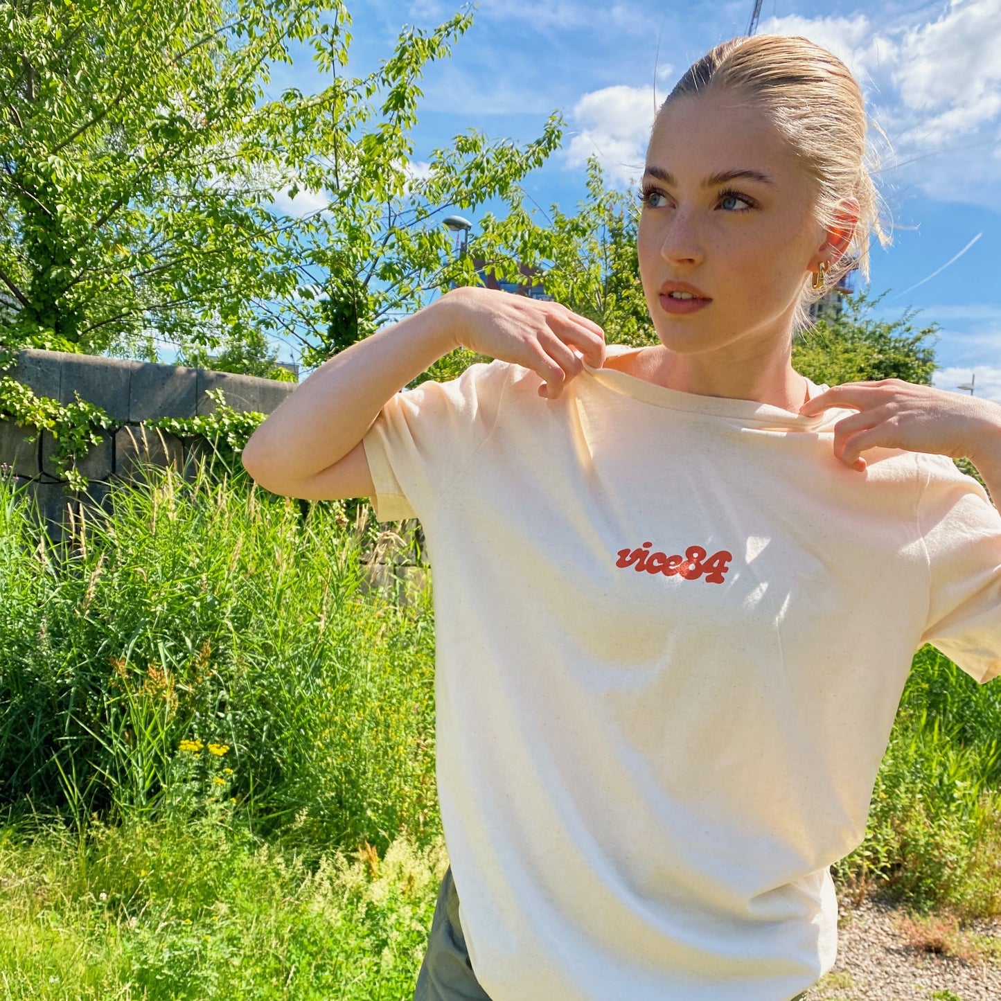 Vice 84 'High Life' Tee - Natural