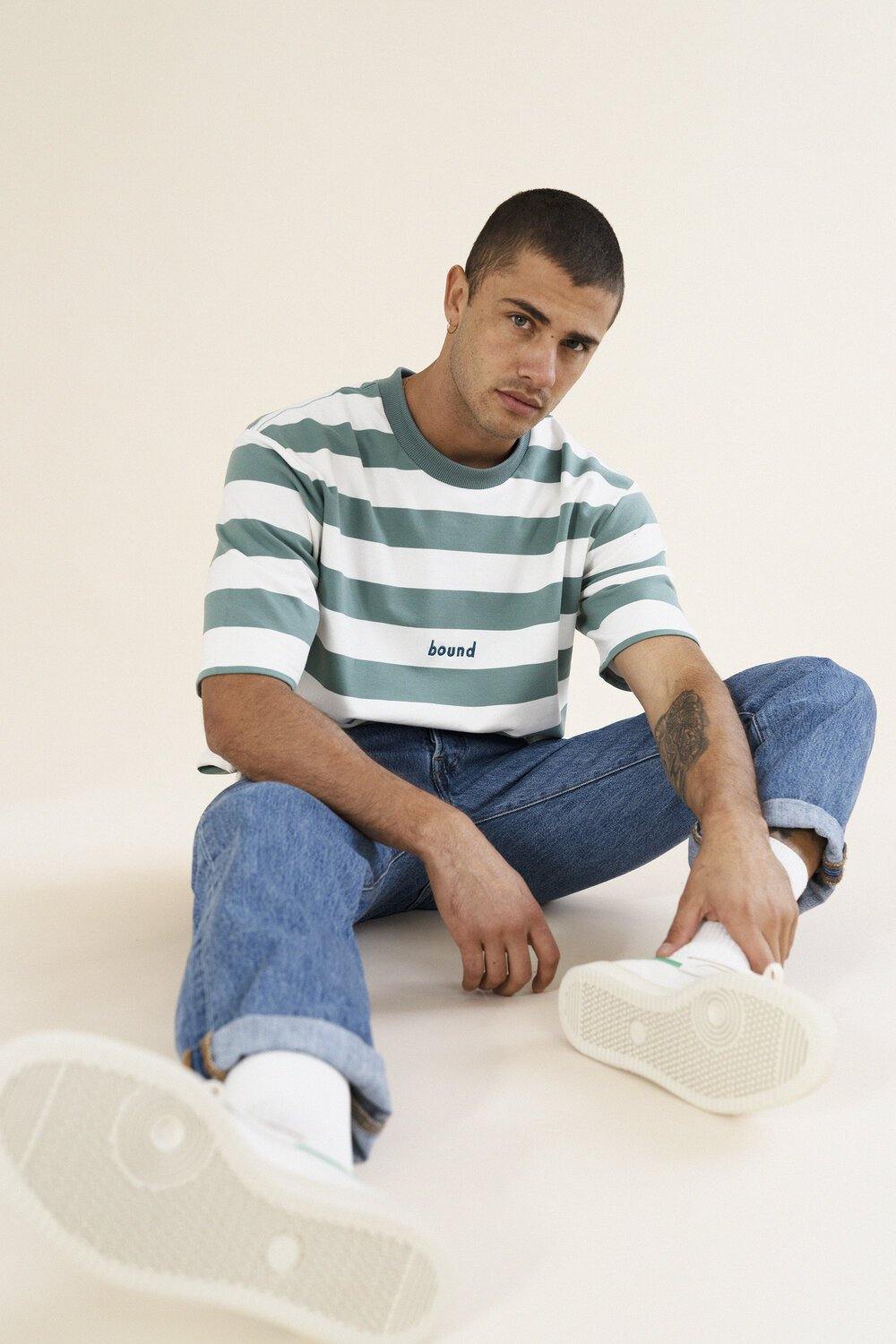 bound 'MENTHE' STRIPE TEE - UN:IK Clothing