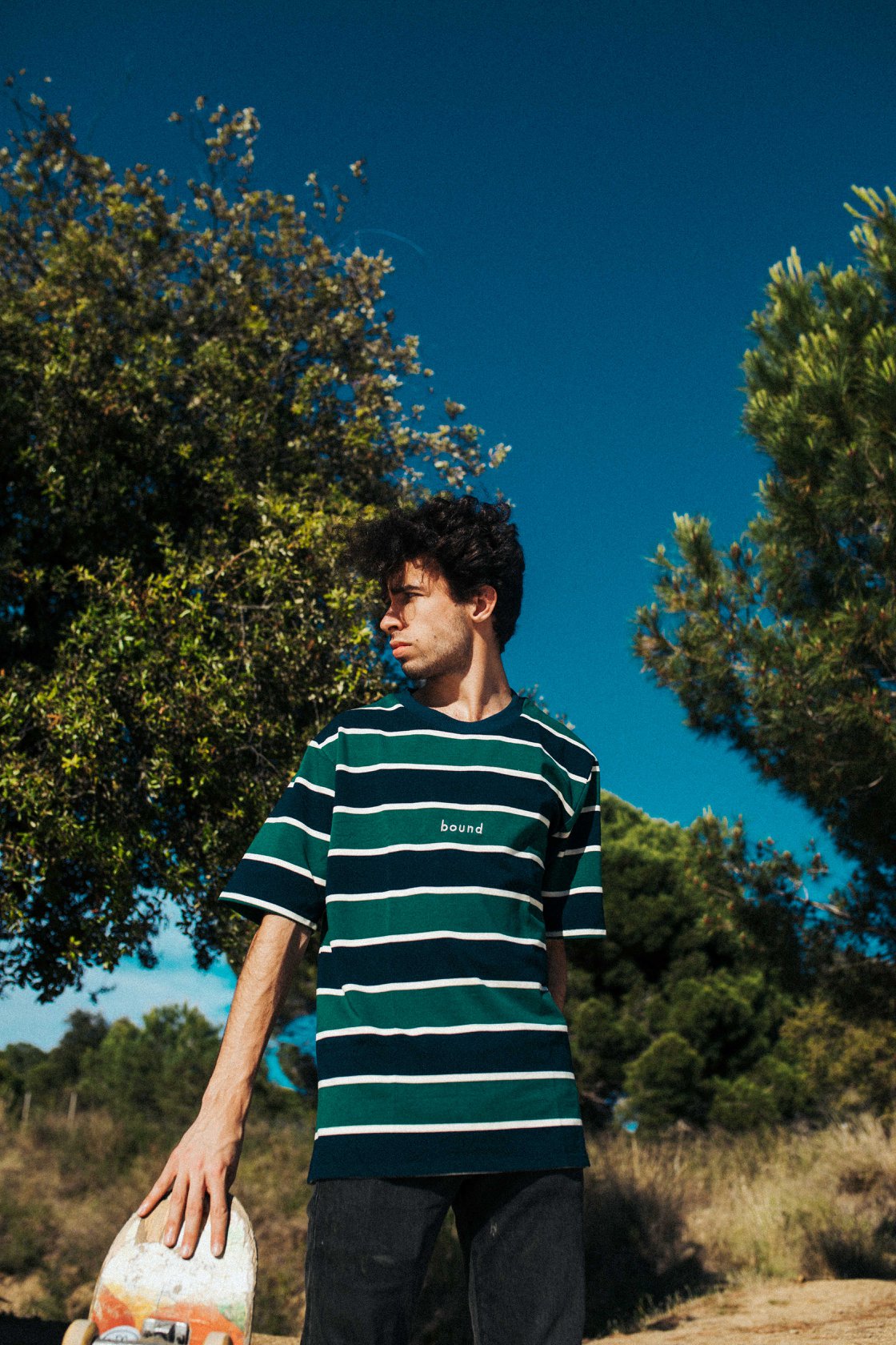bound 'ROYAL' Stripe Tee *100K CLUB*