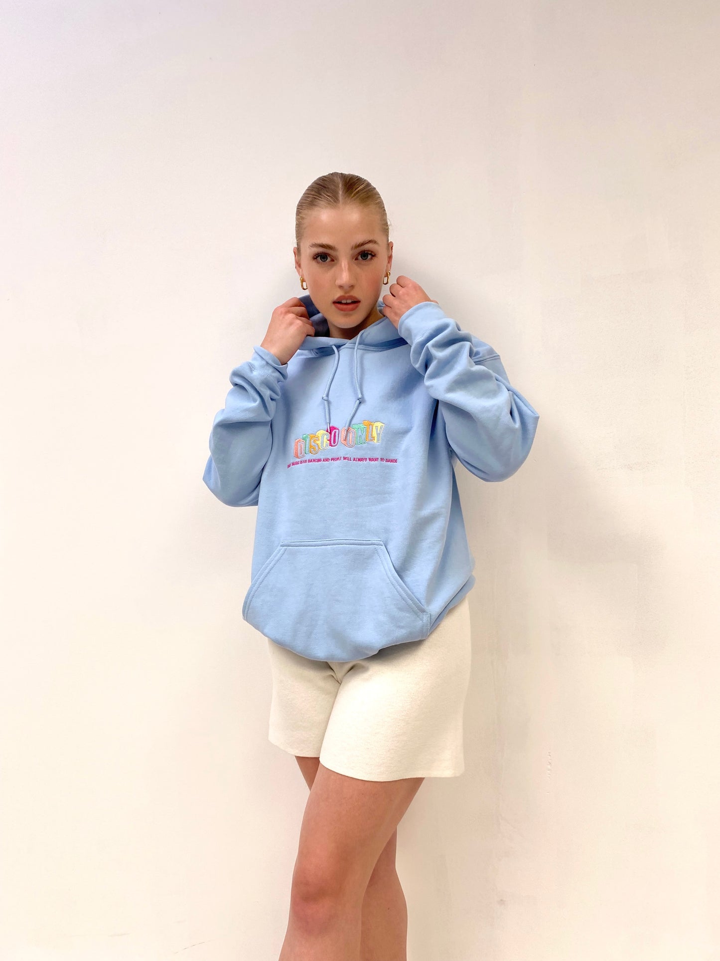 DISCO ONLY 'Dancers' Hoodie - Pastel Blue