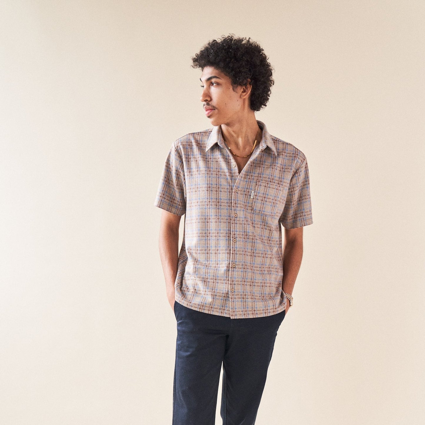 bound 'Minas' Woven Polo