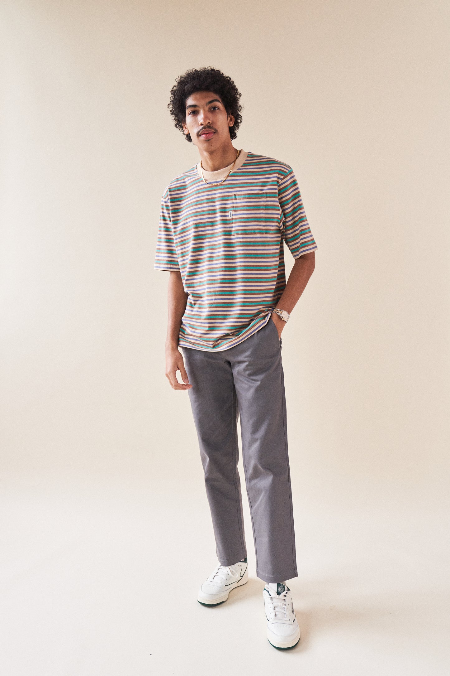 bound 'Yosemite' Stripe Pocket Tee