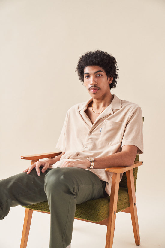 bound 'Beige Terry Towel' Shirt