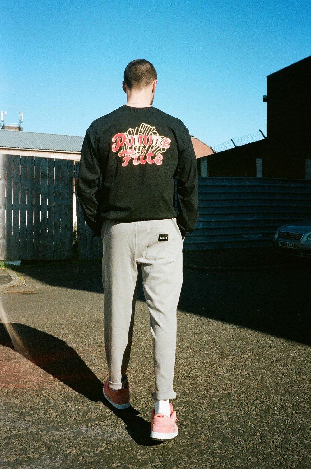 Pomme Frite 'Deep Fried' Longsleeve - Black - UN:IK Clothing