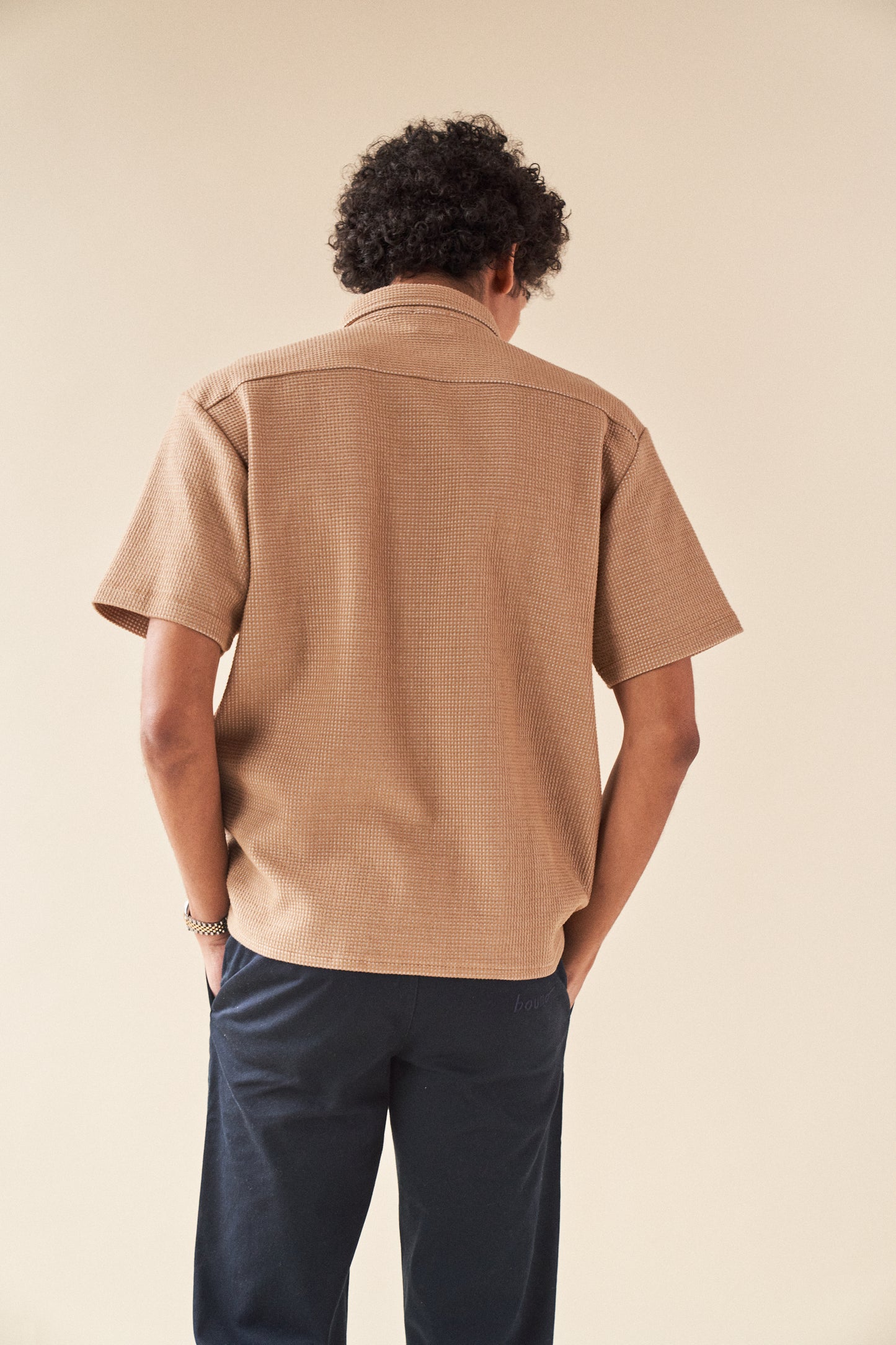 bound 'Beige Waffle' Polo Shirt