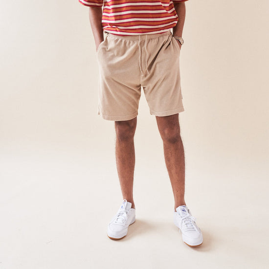 bound 'Beige Terry Towel' Shorts