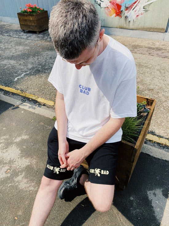 Melé x Club Bad 'Cool Cat' Tee - White - UN:IK Clothing