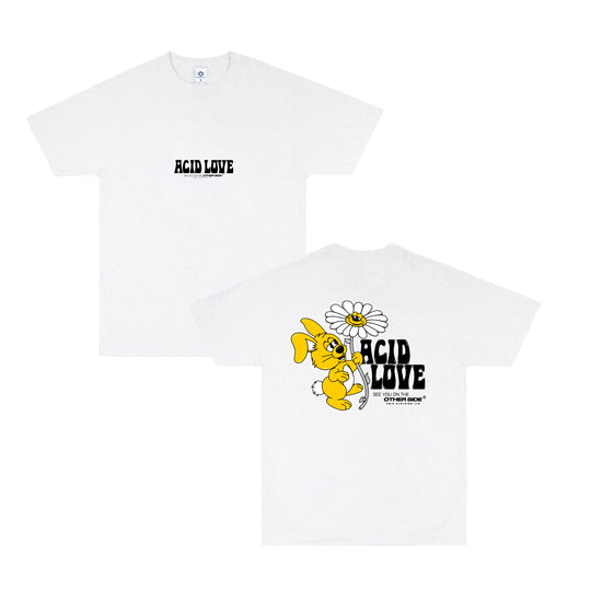 ACID LOVE 0.06 'Other Side' Tee - White