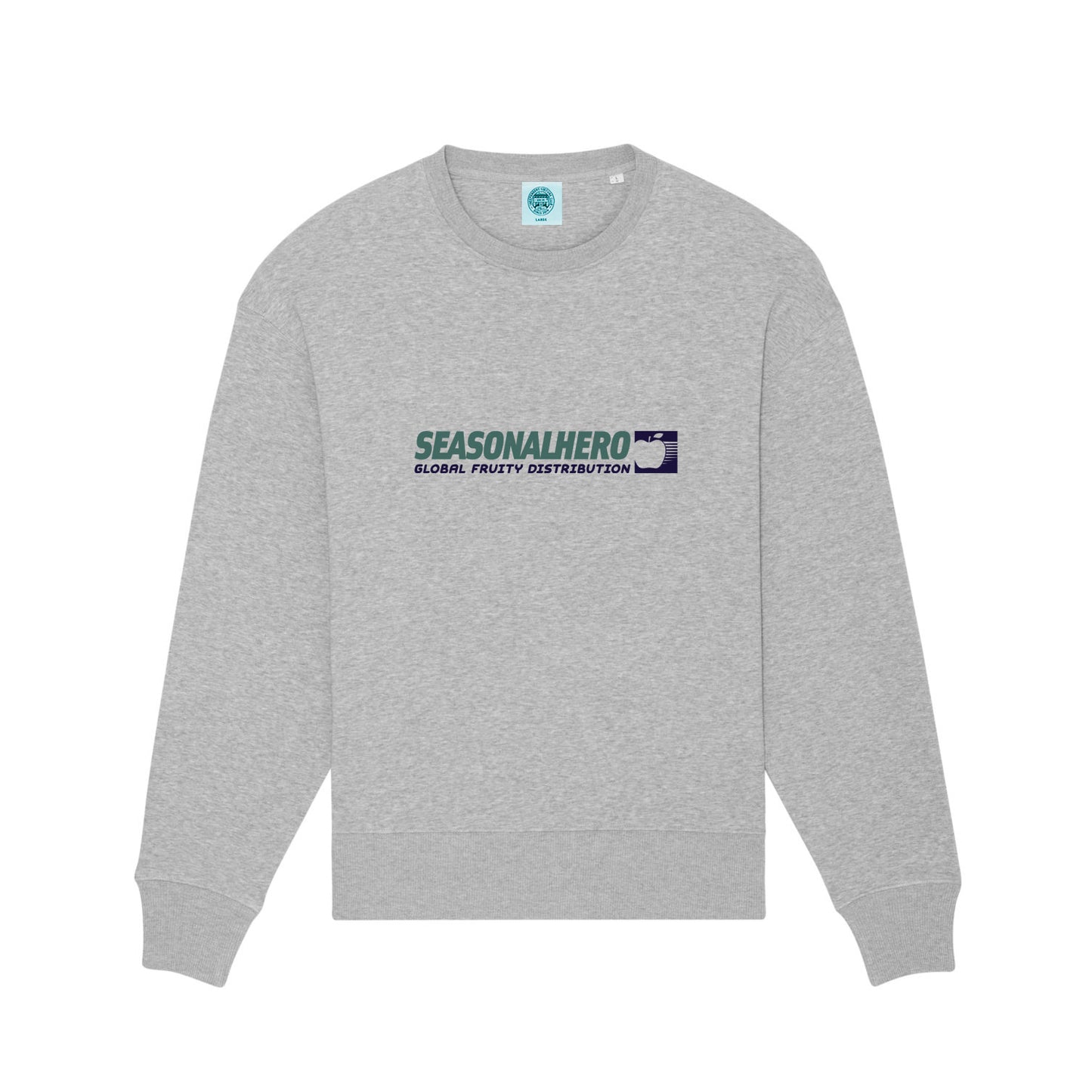 Seasonal Hero 'Global Distribution' Oversized Organic Sweater - Grey