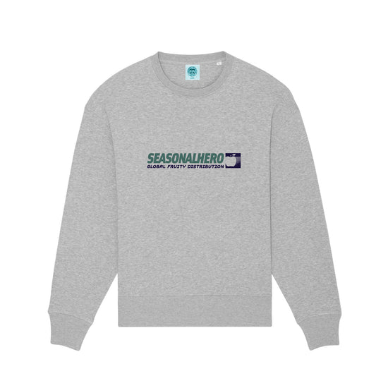 Seasonal Hero 'Global Distribution' Oversized Organic Sweater - Grey