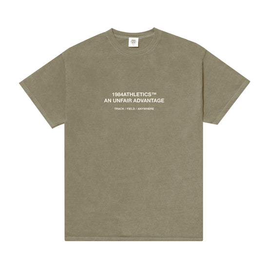 Vice 84 'Athletics' Vintage Washed Tee - Army Green