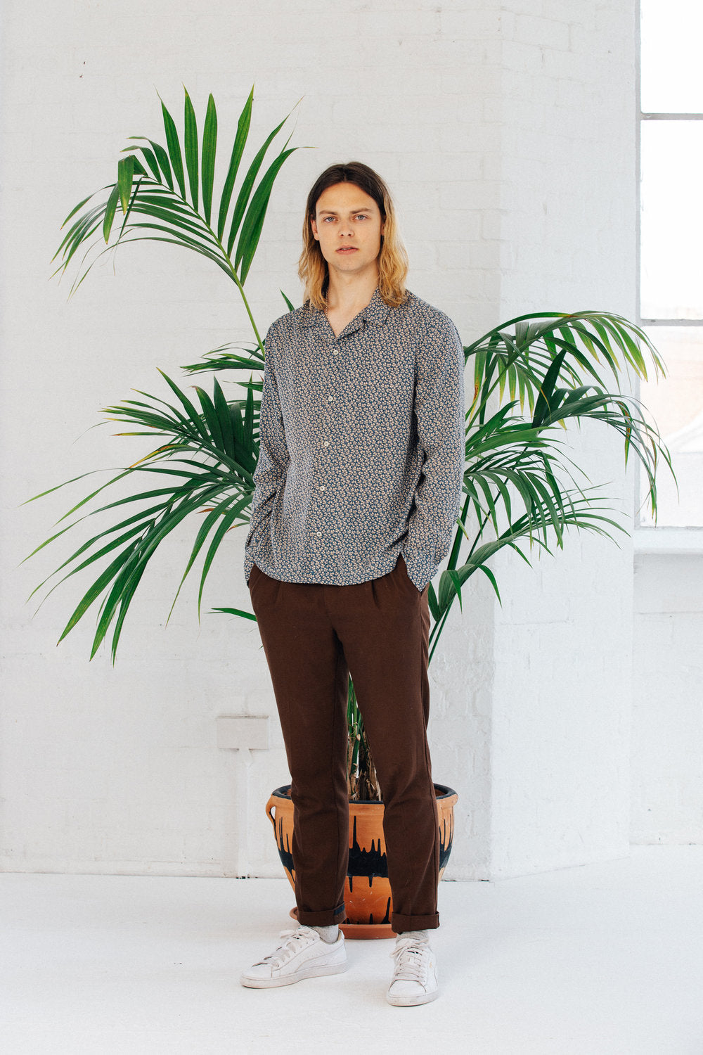 bound 'BLUE ASTER' LONGSLEEVE SHIRT
