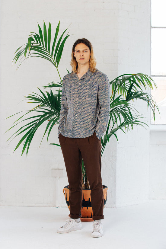 bound 'BLUE ASTER' LONGSLEEVE SHIRT